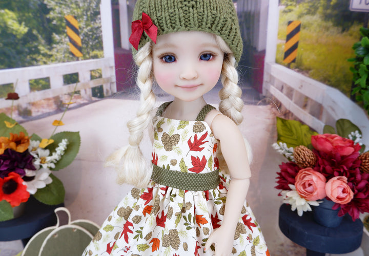 Seasons Change - dress and sweater set with boots for Ruby Red Fashion Friends doll