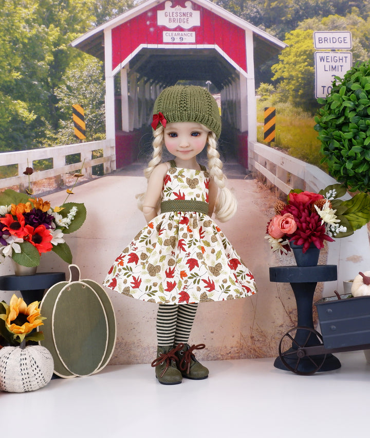 Seasons Change - dress and sweater set with boots for Ruby Red Fashion Friends doll
