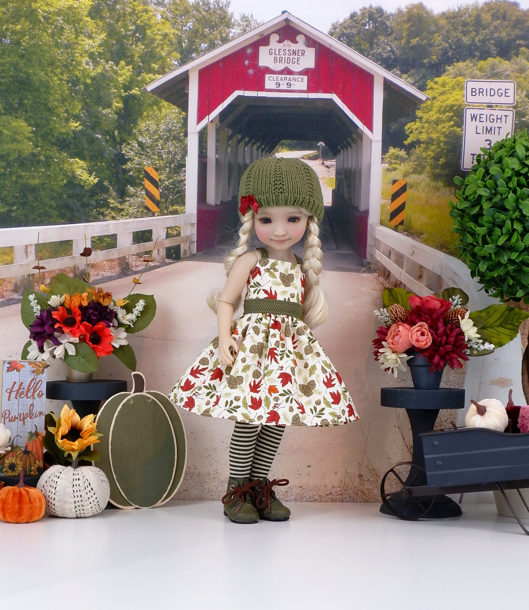 Seasons Change - dress and sweater set with boots for Ruby Red Fashion Friends doll