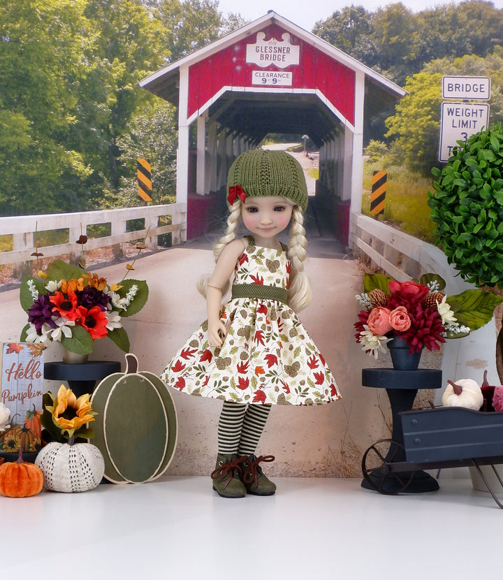 Seasons Change - dress and sweater set with boots for Ruby Red Fashion Friends doll