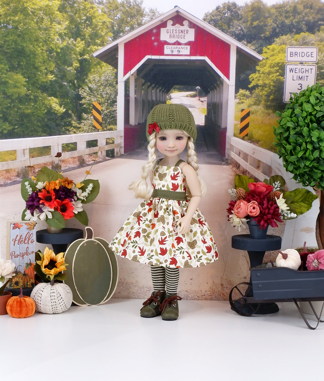 Seasons Change - dress and sweater set with boots for Ruby Red Fashion Friends doll
