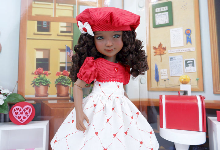 Secret Admirer - dress with shoes for Ruby Red Fashion Friends doll