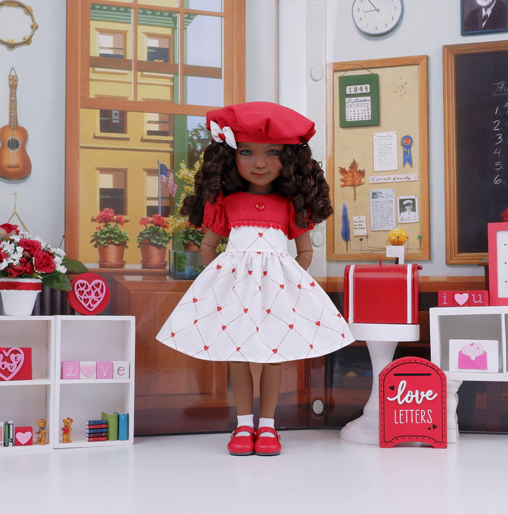 Secret Admirer - dress with shoes for Ruby Red Fashion Friends doll