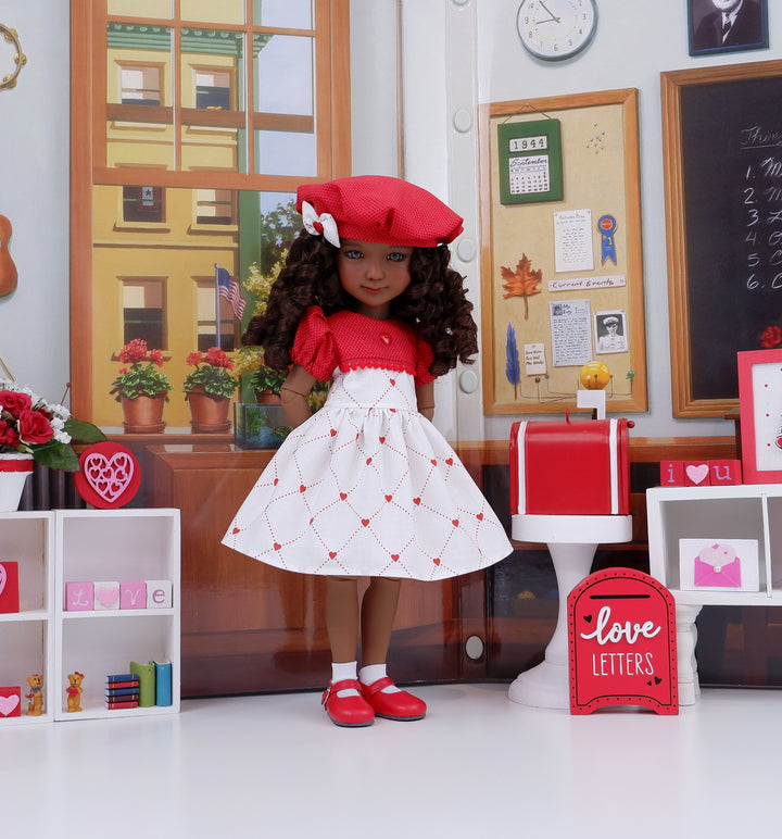 Secret Admirer - dress with shoes for Ruby Red Fashion Friends doll
