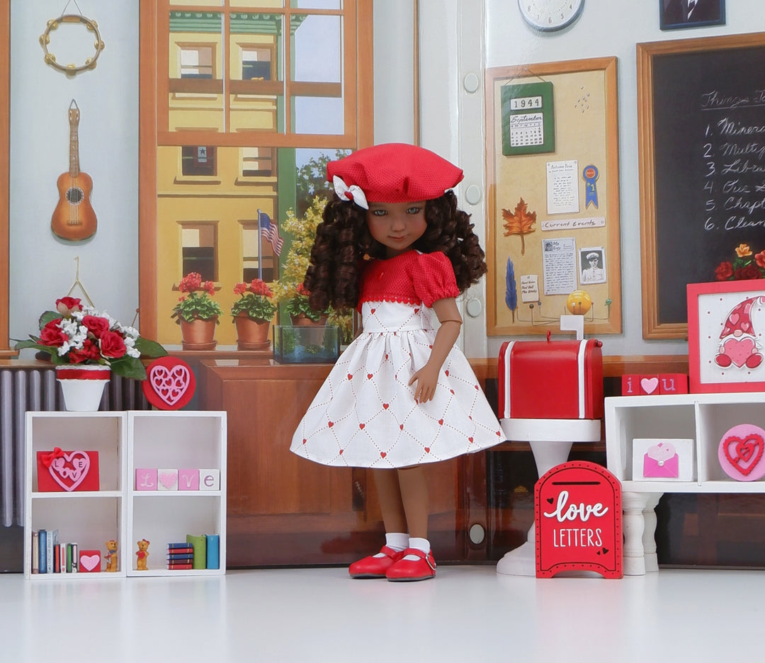Secret Admirer - dress with shoes for Ruby Red Fashion Friends doll