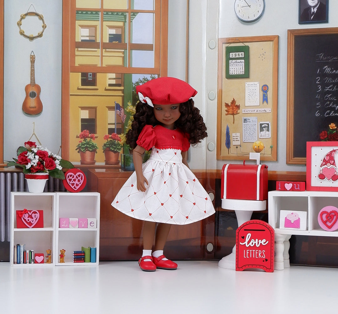Secret Admirer - dress with shoes for Ruby Red Fashion Friends doll