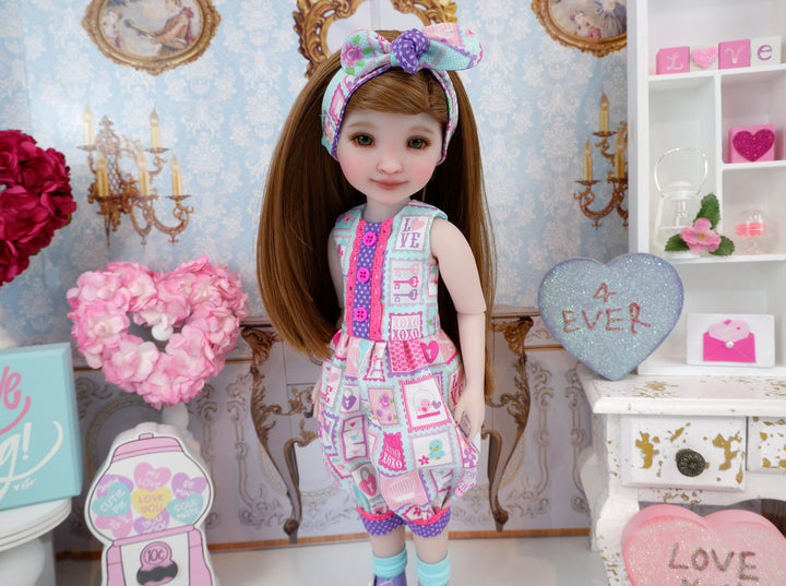 Send Love - romper with boots for Ruby Red Fashion Friends doll