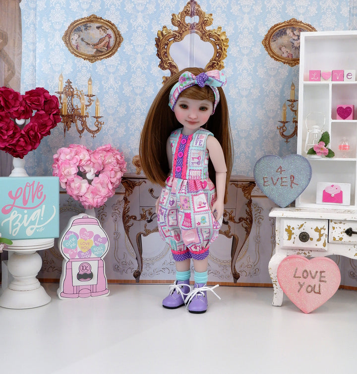 Send Love - romper with boots for Ruby Red Fashion Friends doll