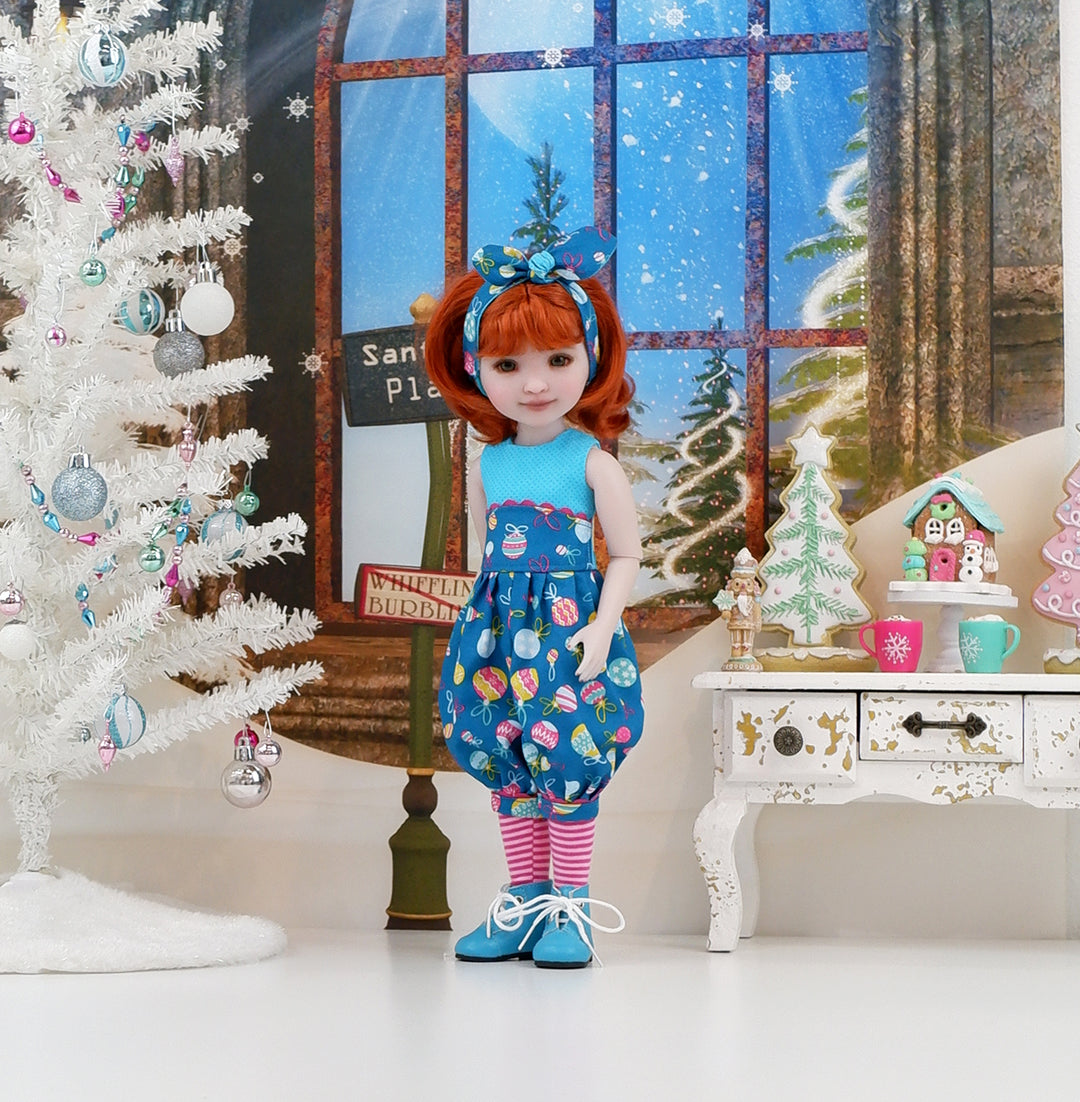 Shiny Brites - romper with boots for Ruby Red Fashion Friends doll