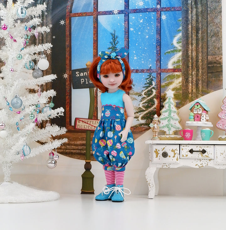 Shiny Brites - romper with boots for Ruby Red Fashion Friends doll