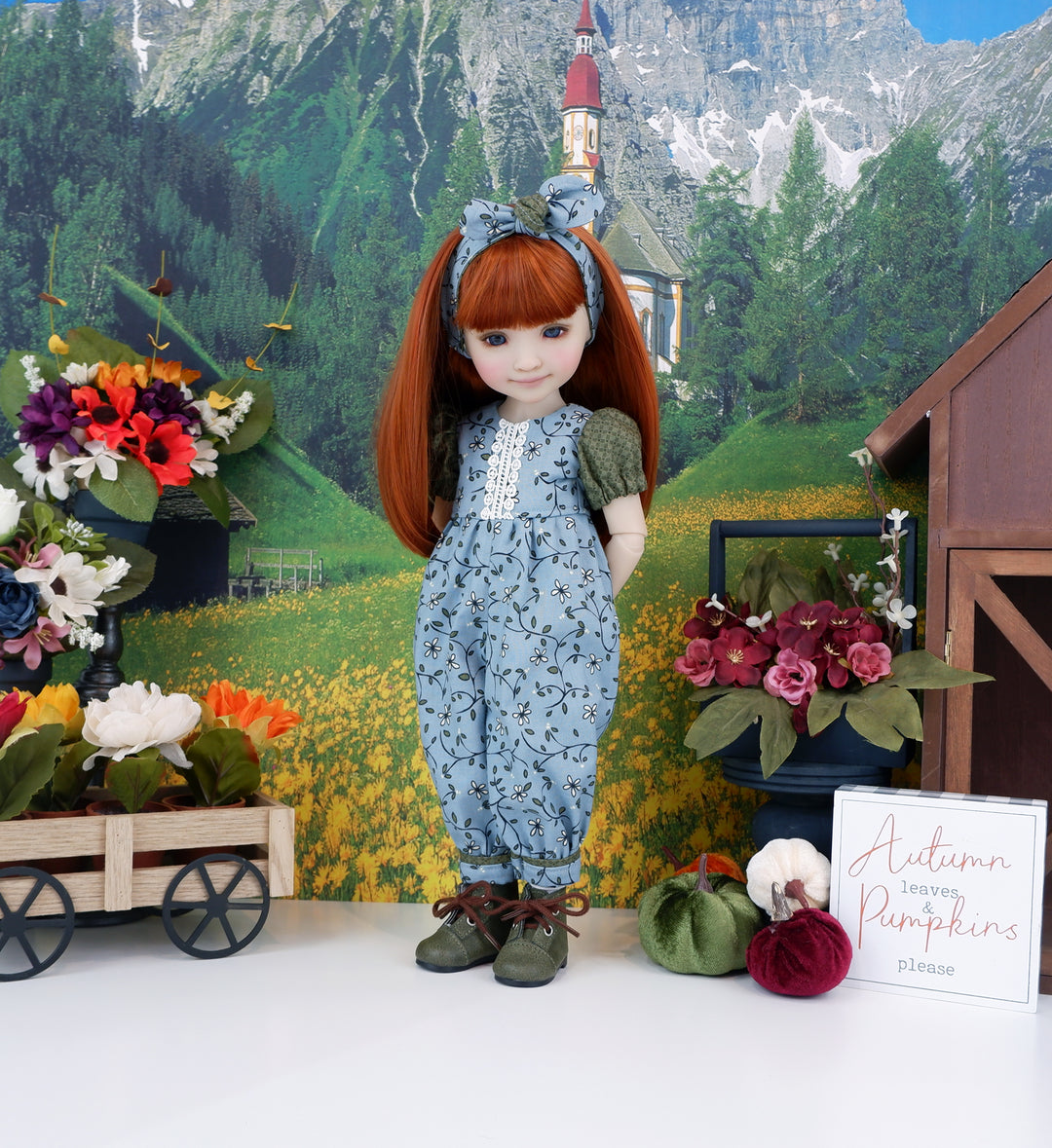 Simple Autumn - romper with boots for Ruby Red Fashion Friends doll