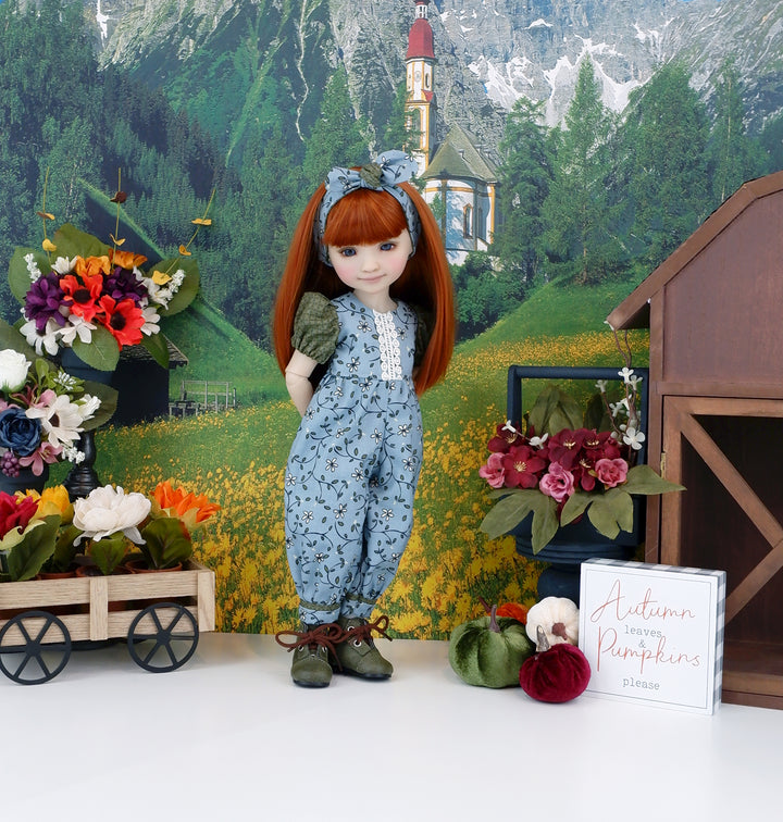 Simple Autumn - romper with boots for Ruby Red Fashion Friends doll