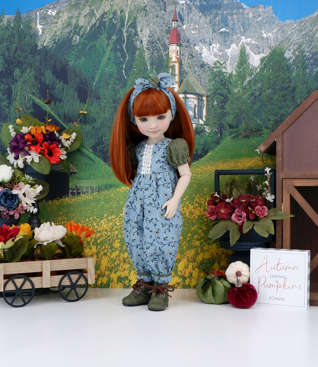 Simple Autumn - romper with boots for Ruby Red Fashion Friends doll