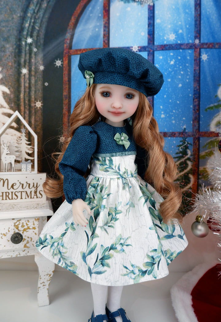 Simple Mistletoe - dress with shoes for Ruby Red Fashion Friends doll