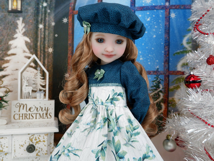 Simple Mistletoe - dress with shoes for Ruby Red Fashion Friends doll