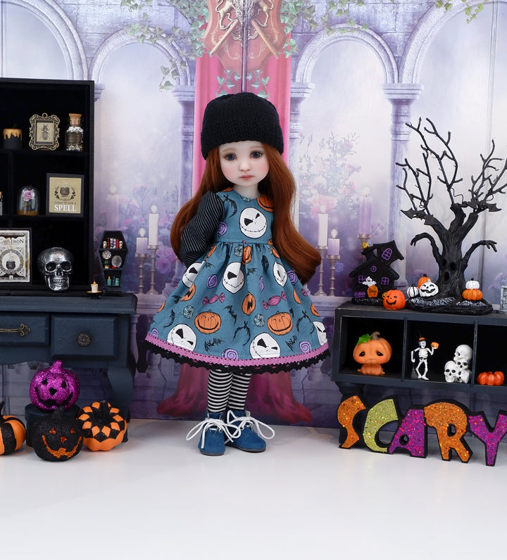 Sinister Jack - dress ensemble with boots for Ruby Red Fashion Friends doll