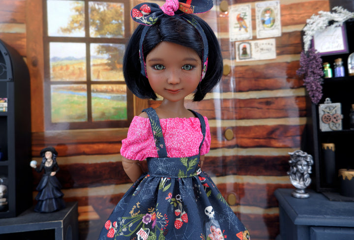 Sinister Poisons - blouse & jumper with boots for Ruby Red Fashion Friends doll