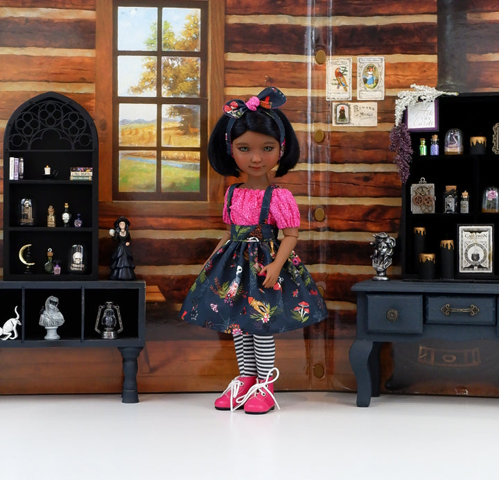 Sinister Poisons - blouse & jumper with boots for Ruby Red Fashion Friends doll