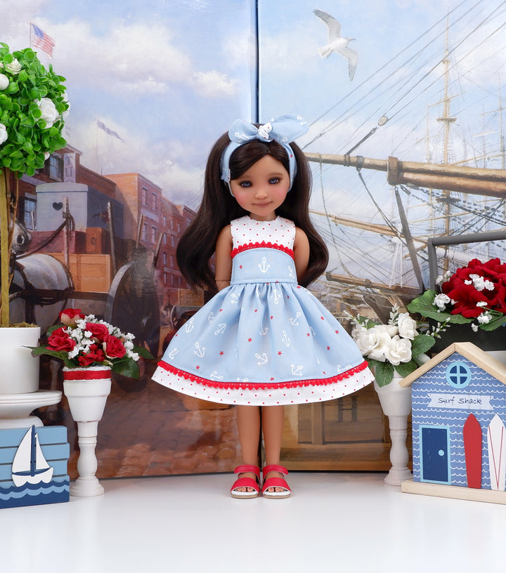 Smooth Sailing - dress with sandals for Ruby Red Fashion Friends doll