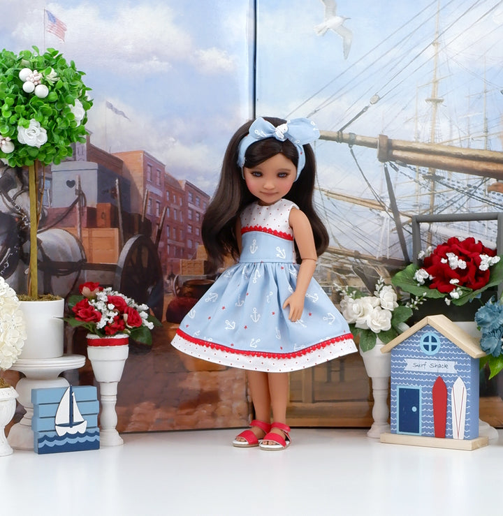 Smooth Sailing - dress with sandals for Ruby Red Fashion Friends doll