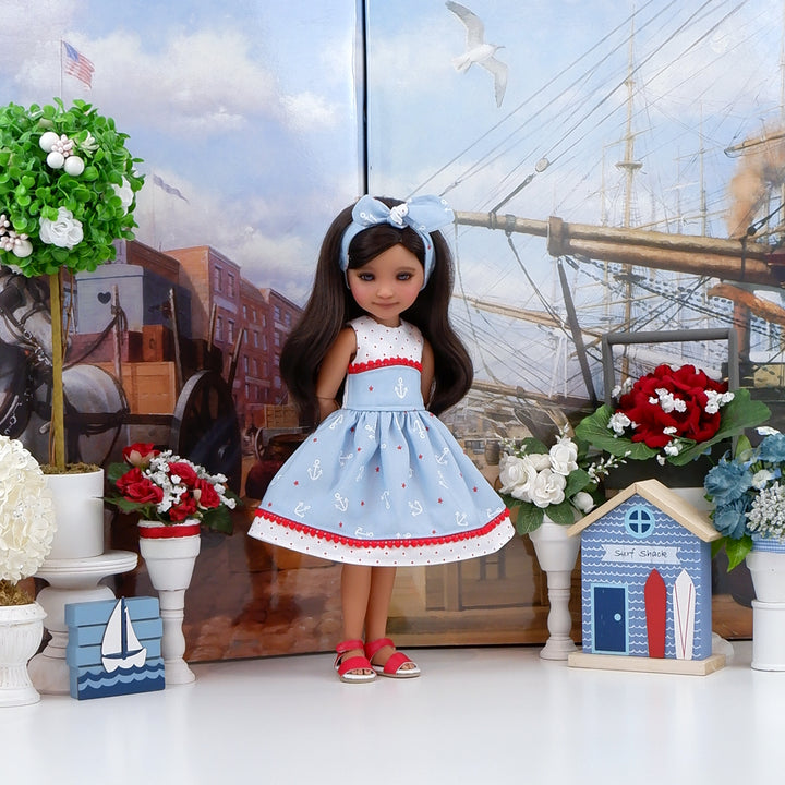 Smooth Sailing - dress with sandals for Ruby Red Fashion Friends doll