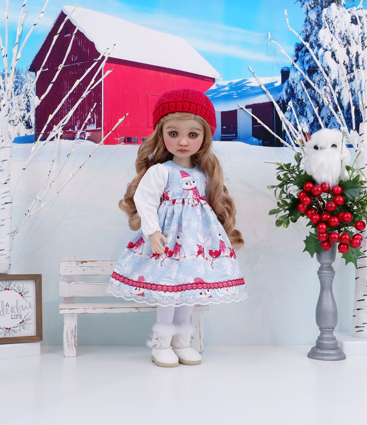 Snow Owls - dress ensemble with Uggs for Ruby Red Fashion Friends doll