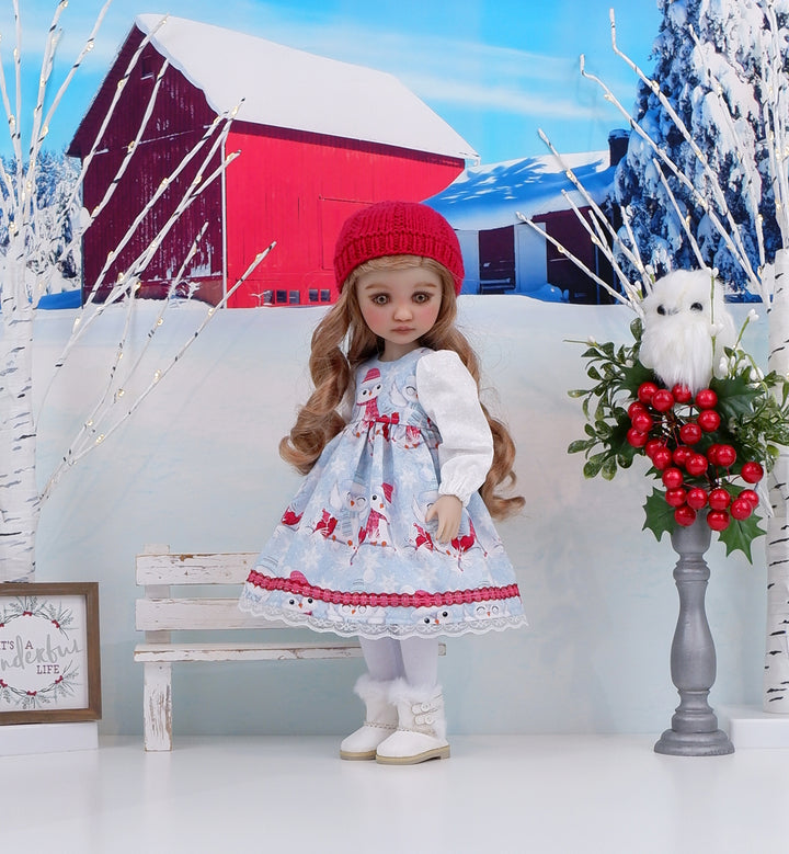 Snow Owls - dress ensemble with Uggs for Ruby Red Fashion Friends doll