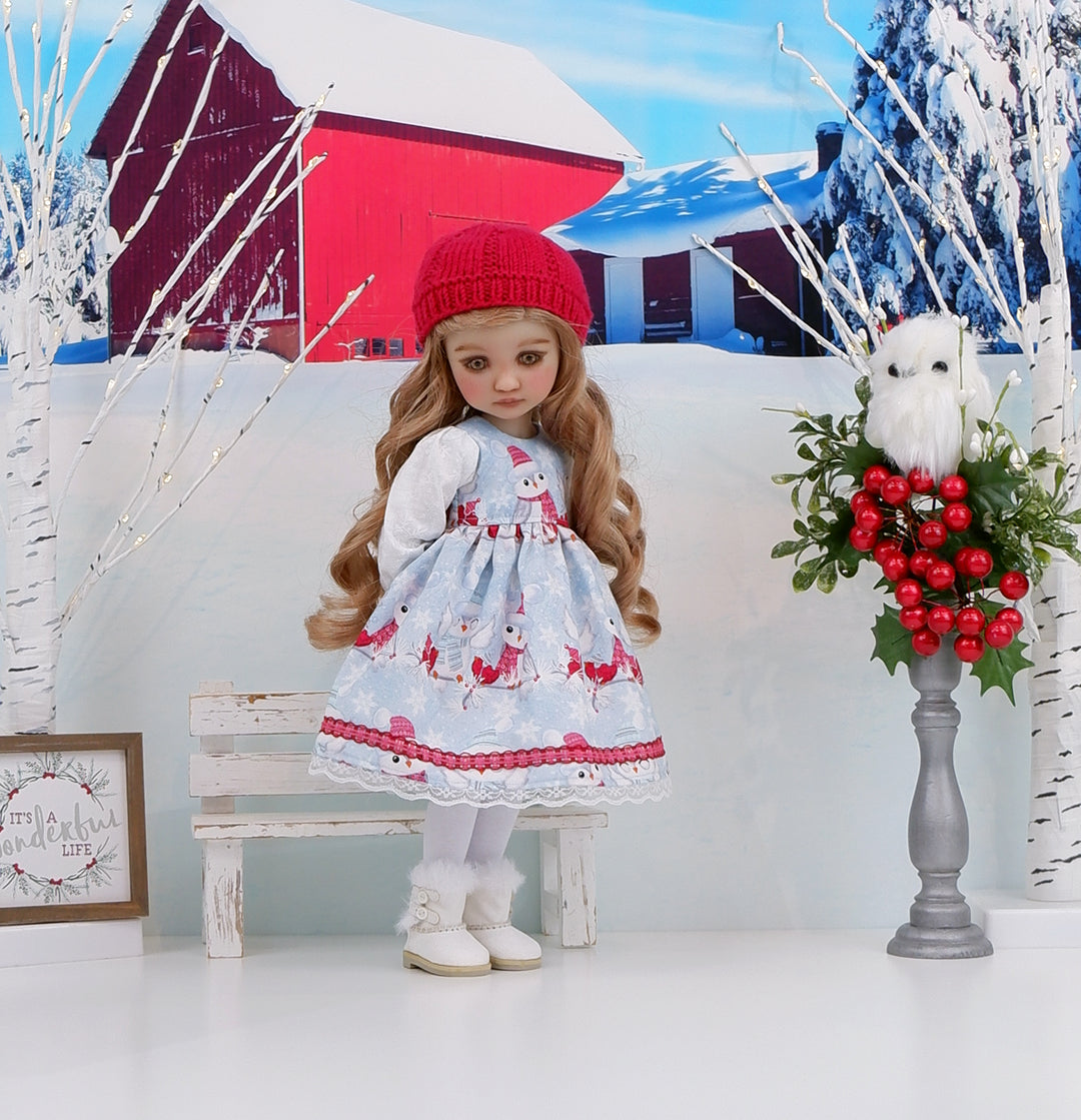 Snow Owls - dress ensemble with Uggs for Ruby Red Fashion Friends doll