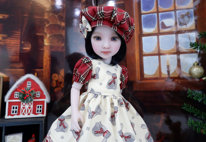 Snowshoe Hare - dress and boots for Ruby Red Fashion Friends doll