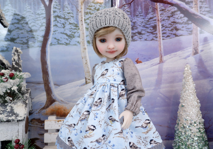 Snowy Chickadee - dress ensemble with Uggs for Ruby Red Fashion Friends doll