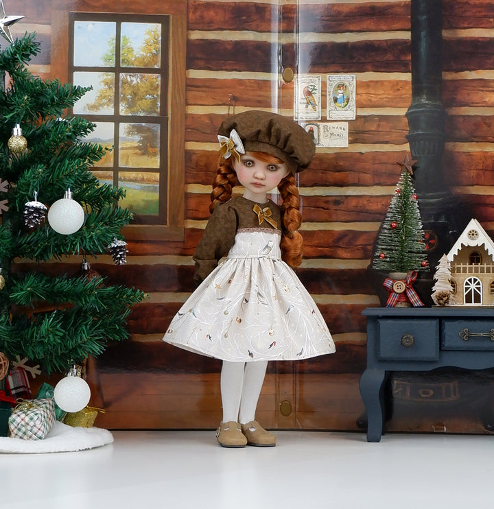Snowy Woods - dress with shoes for Ruby Red Fashion Friends doll