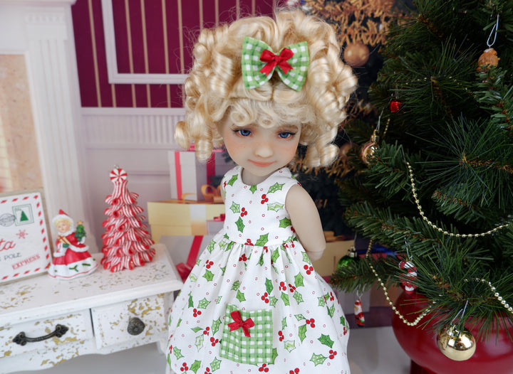 Southern Holly - dress with sweater & shoes for Ruby Red Fashion Friends doll