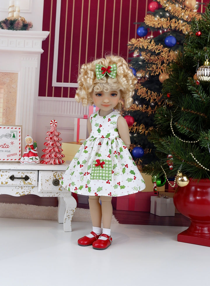 Southern Holly - dress with sweater & shoes for Ruby Red Fashion Friends doll