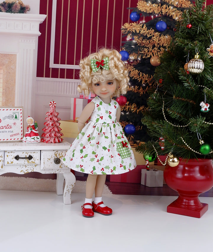 Southern Holly - dress with sweater & shoes for Ruby Red Fashion Friends doll