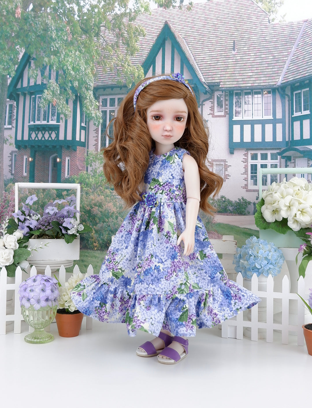 Southwest Hydrangea - dress with shoes for Ruby Red Fashion Friends doll