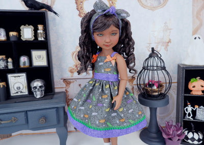 Spider Webs - dress with shoes for Ruby Red Fashion Friends doll
