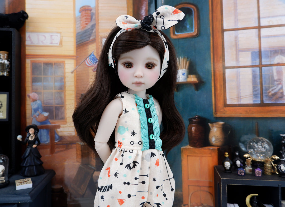 Spookalicious - romper with boots for Ruby Red Fashion Friends doll