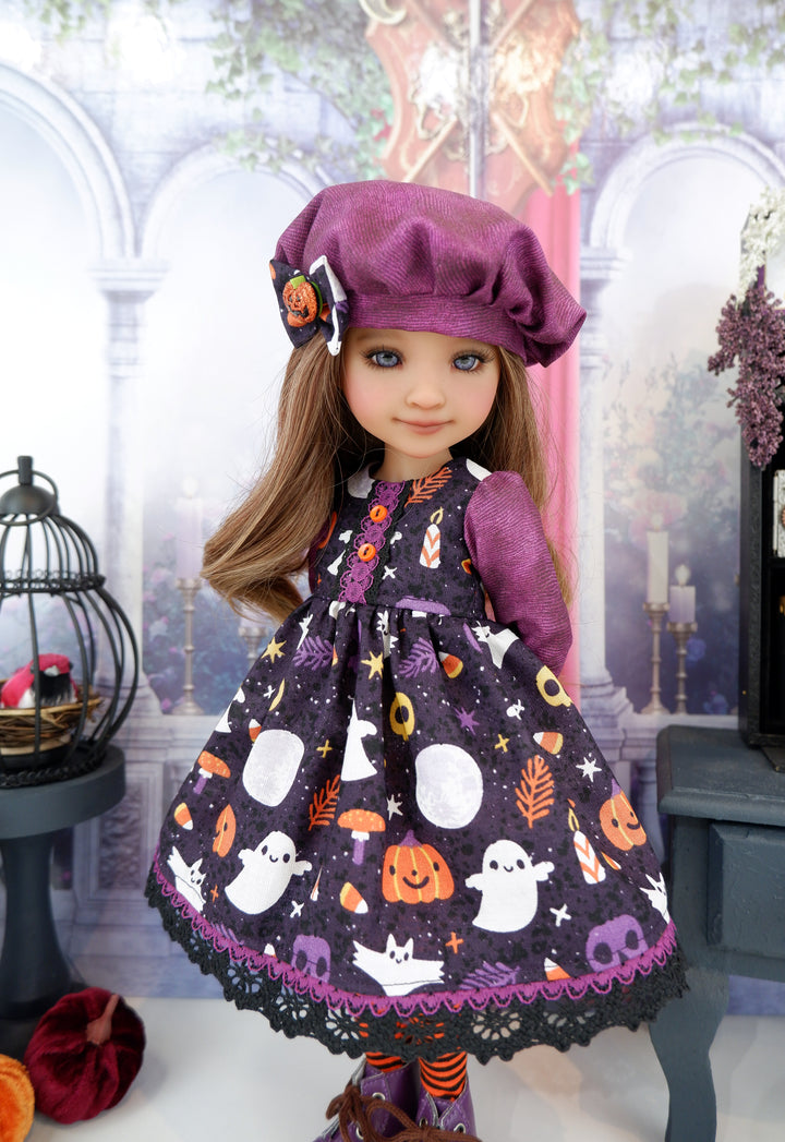 Spookfest - dress and hat with boots for Ruby Red Fashion Friends doll