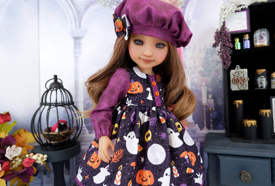 Spookfest - dress and hat with boots for Ruby Red Fashion Friends doll