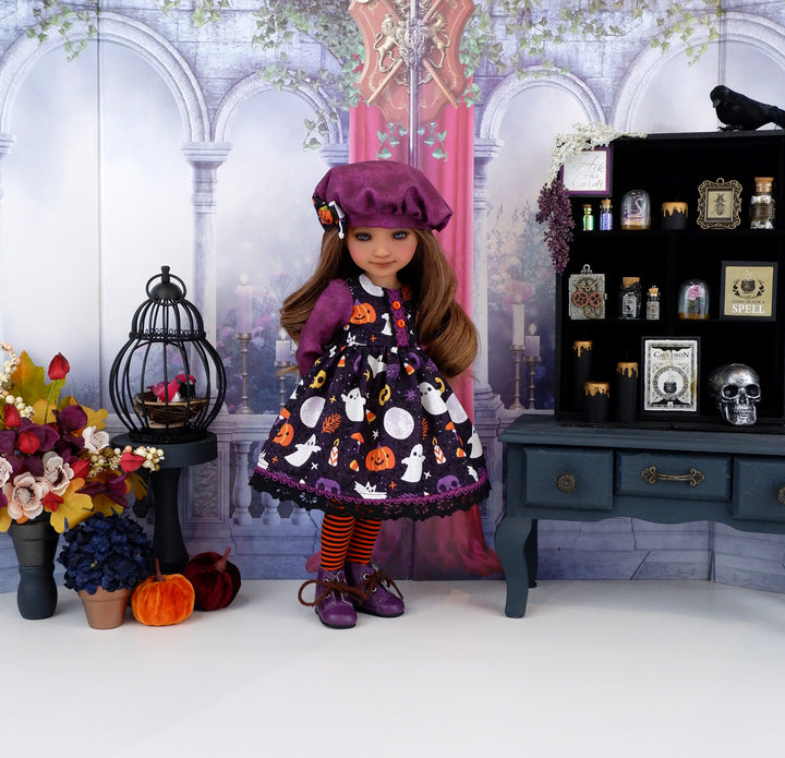 Spookfest - dress and hat with boots for Ruby Red Fashion Friends doll