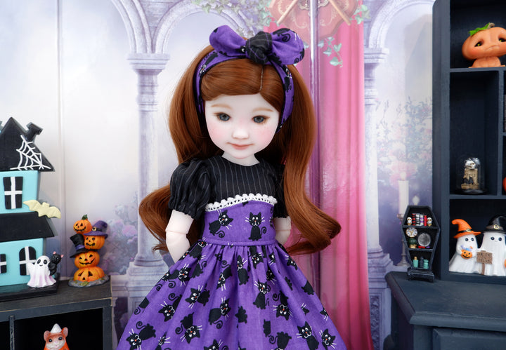 Spooktacular Cats - dress with shoes for Ruby Red Fashion Friends doll