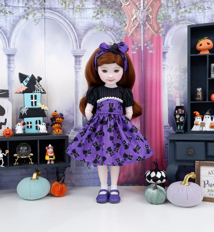 Spooktacular Cats - dress with shoes for Ruby Red Fashion Friends doll