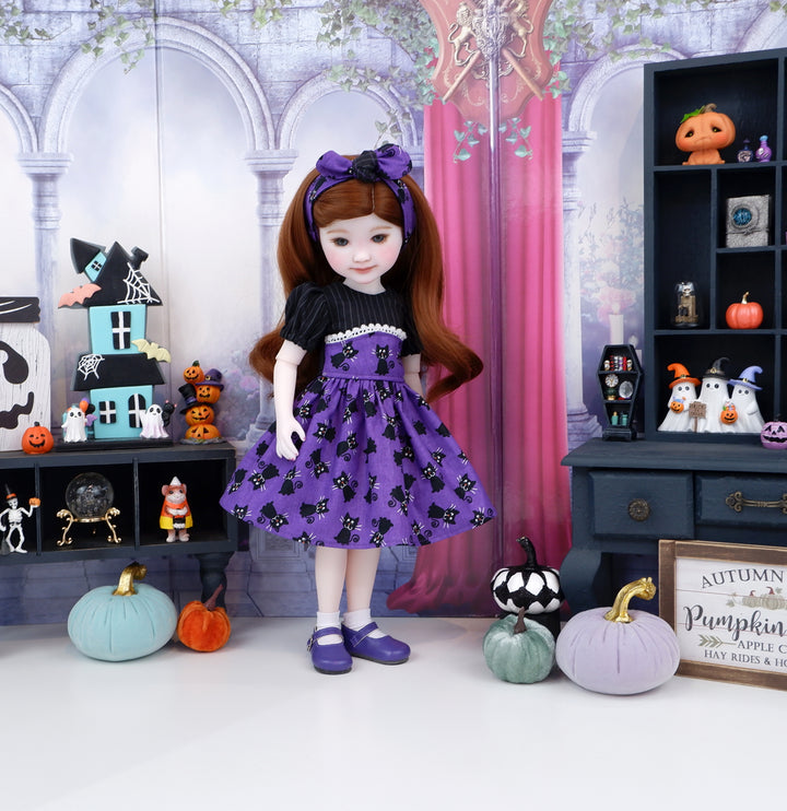 Spooktacular Cats - dress with shoes for Ruby Red Fashion Friends doll