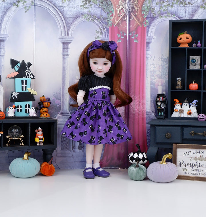 Spooktacular Cats - dress with shoes for Ruby Red Fashion Friends doll