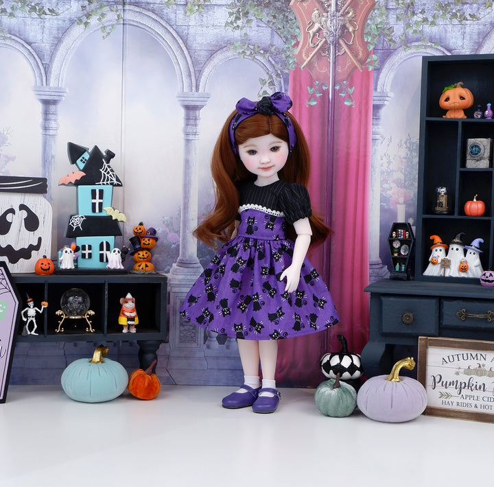 Spooktacular Cats - dress with shoes for Ruby Red Fashion Friends doll