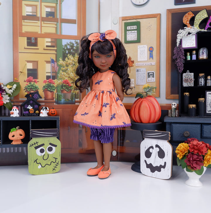 Spooky Cute - top & bloomers with shoes for Ruby Red Fashion Friends doll