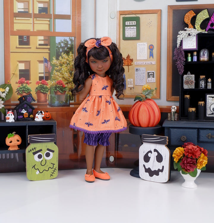 Spooky Cute - top & bloomers with shoes for Ruby Red Fashion Friends doll