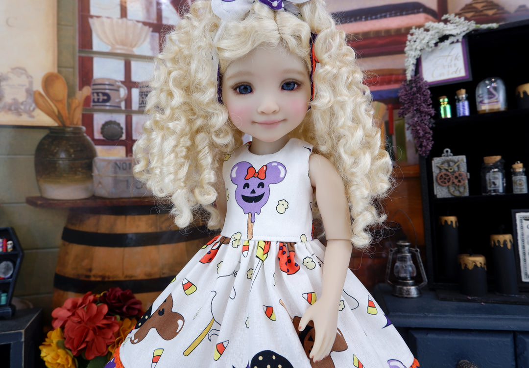 Spooky Disney Treats - dress with boots for Ruby Red Fashion Friends doll