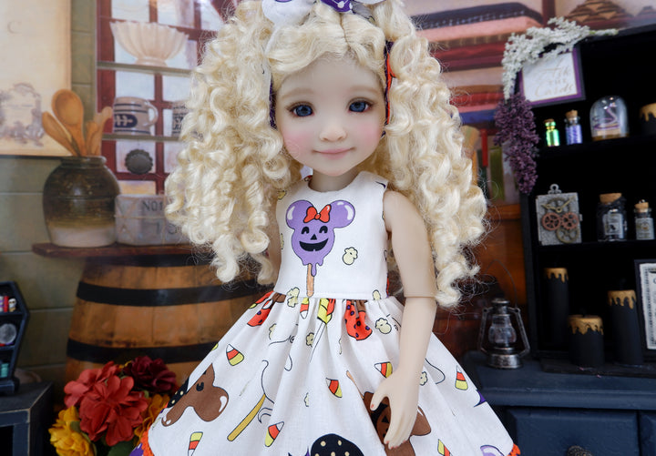 Spooky Disney Treats - dress with boots for Ruby Red Fashion Friends doll