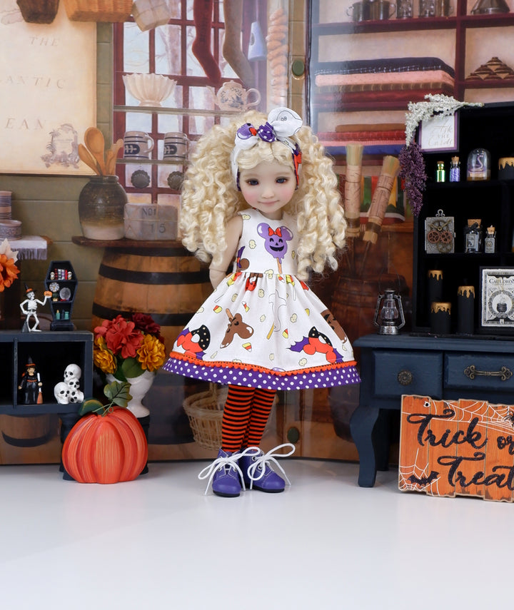 Spooky Disney Treats - dress with boots for Ruby Red Fashion Friends doll